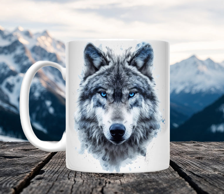 Moon Wolf Mugs