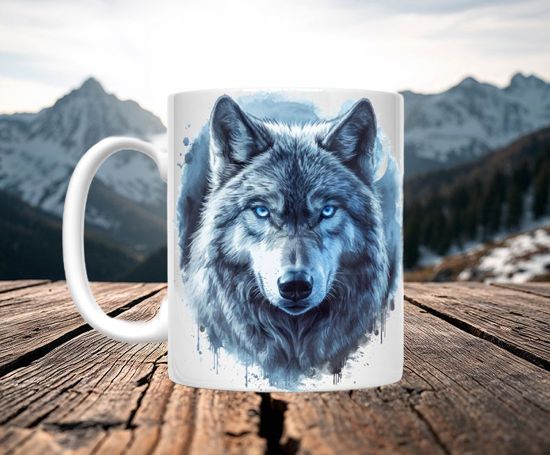 Moon Wolf Mugs