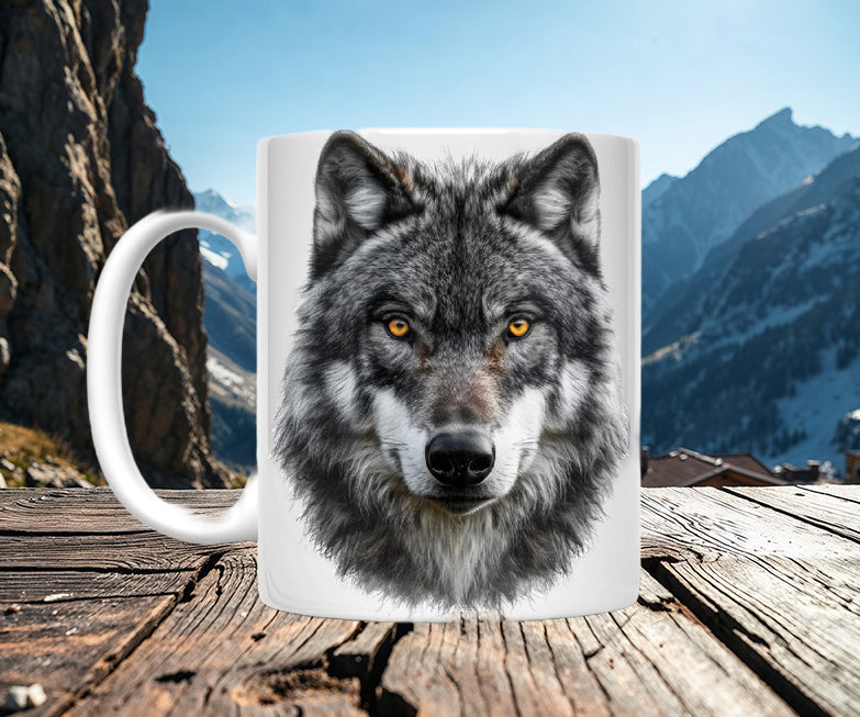 Moon Wolf Mugs