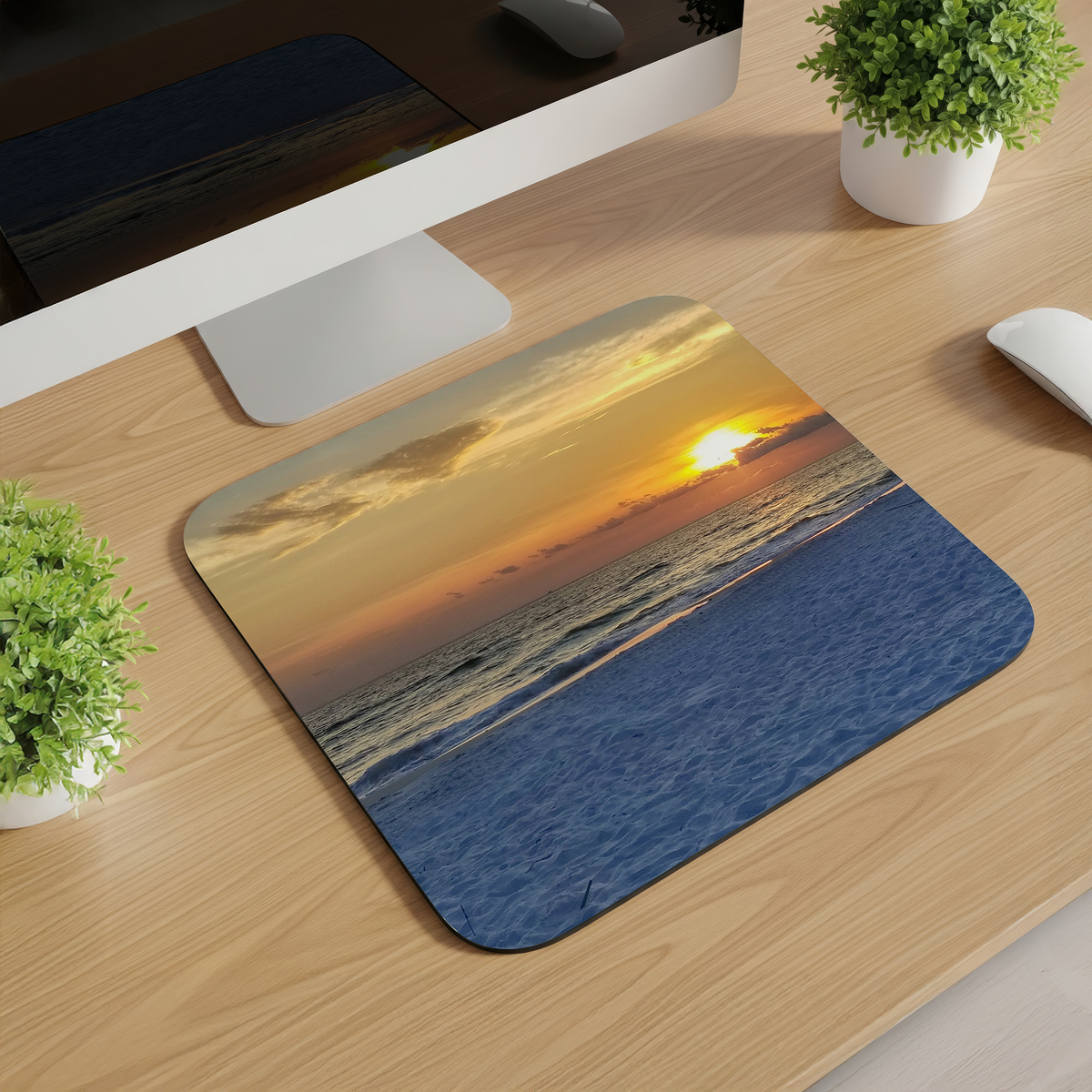 Beach Scene Mousepads