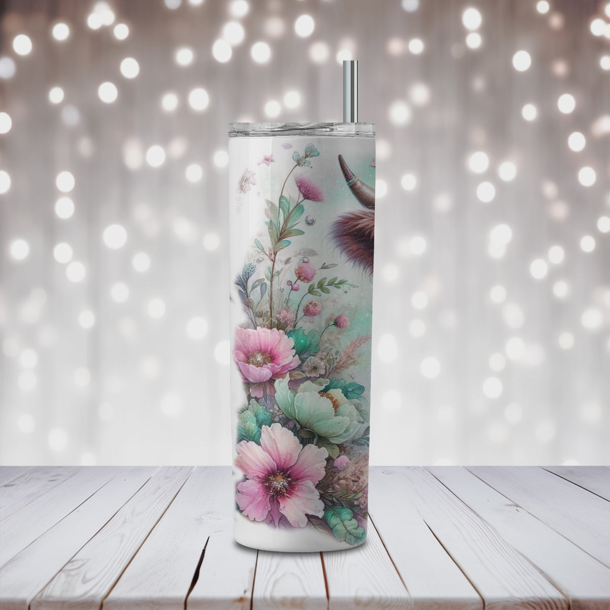 Highland Cow Spring Tumblers