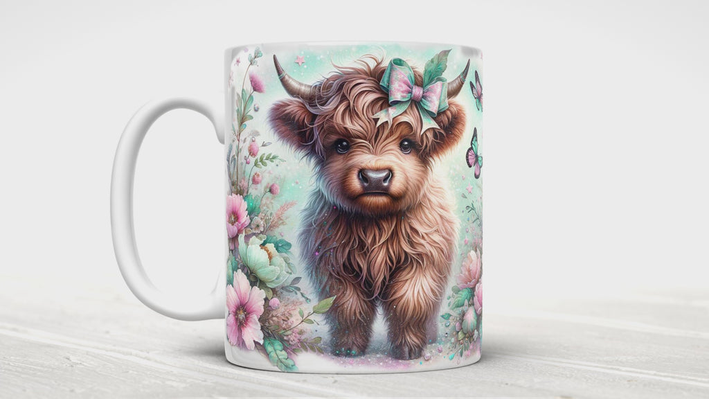 Highland Cow Spring Mugs