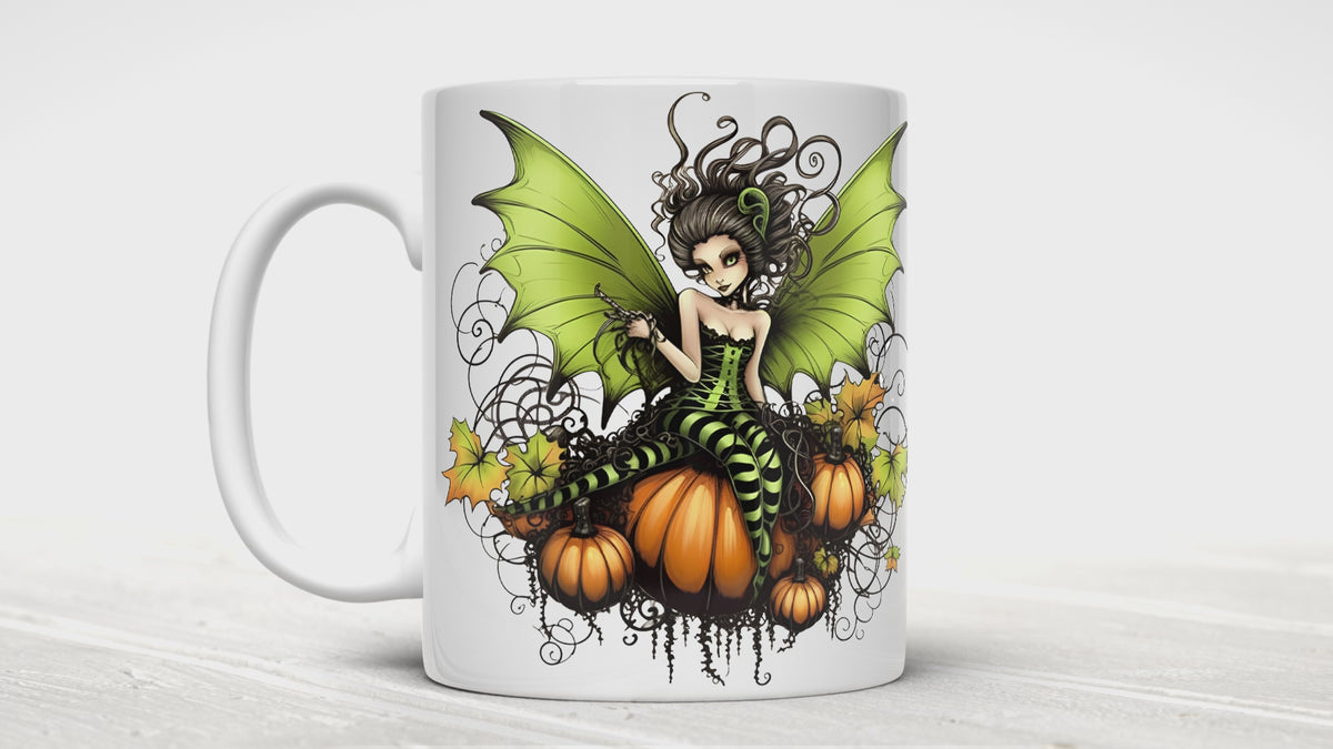 Green Halloween Fairy Mugs