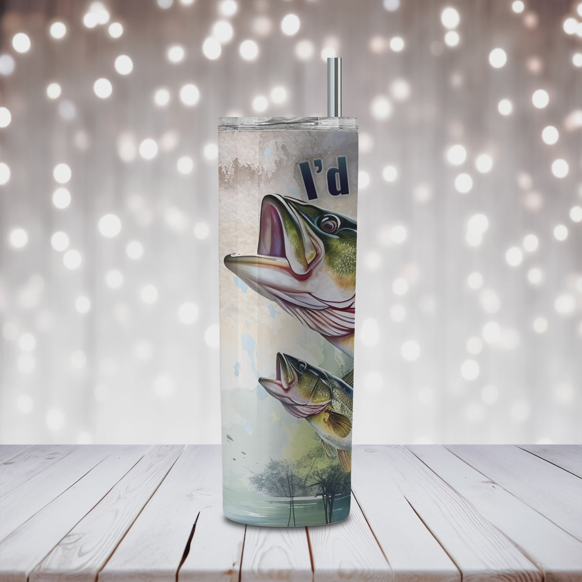 I'd Rather Be Fishing Tumbler