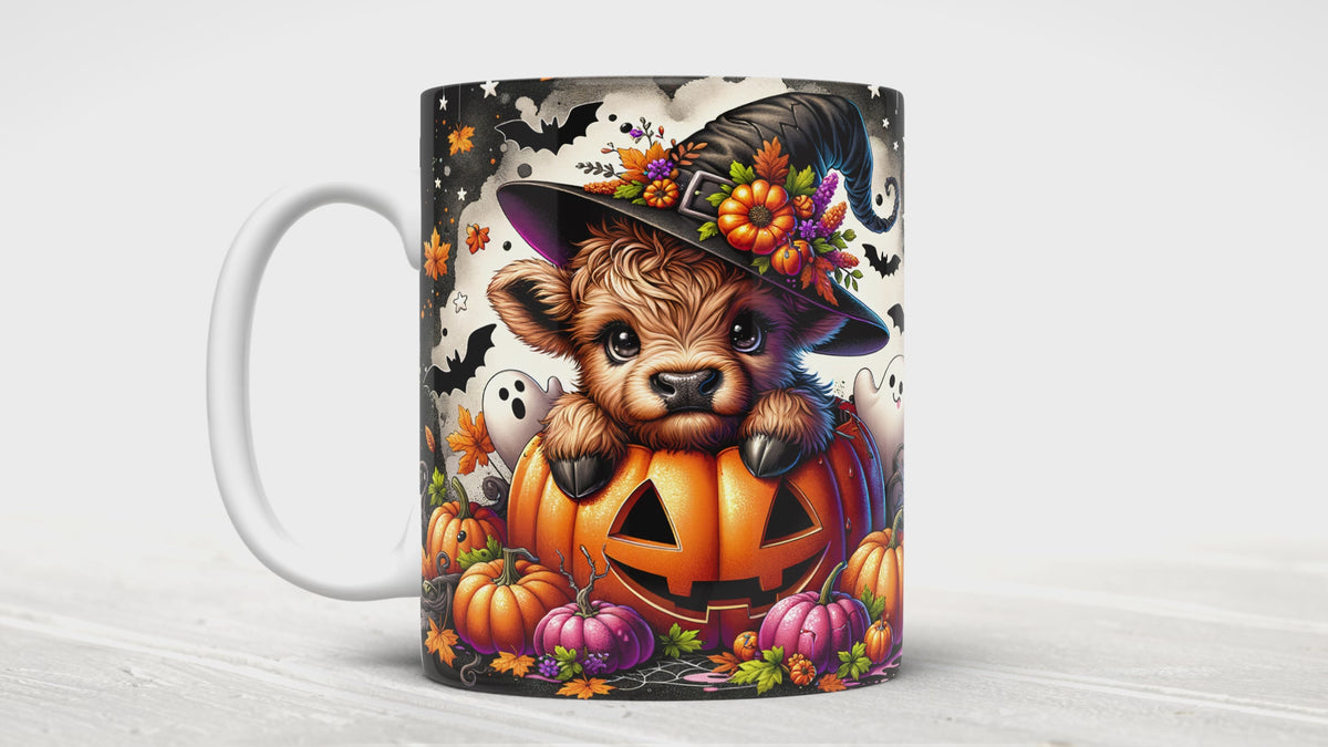 Halloween Highland Cow Mugs (11 styles)
