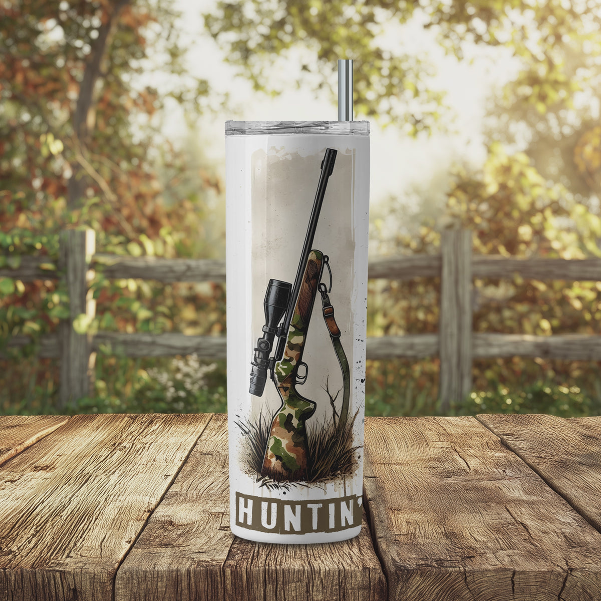 Hunting, Fishing, Mudding, Vertical Design Tumbler