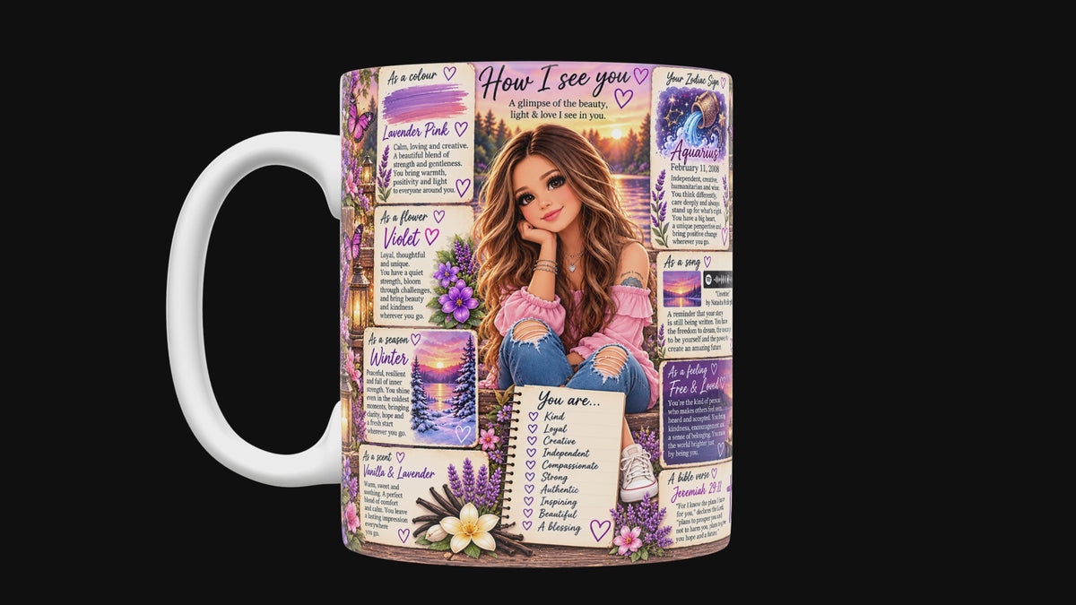 How I See You Custom 11 or 15 oz Ceramic Mugs