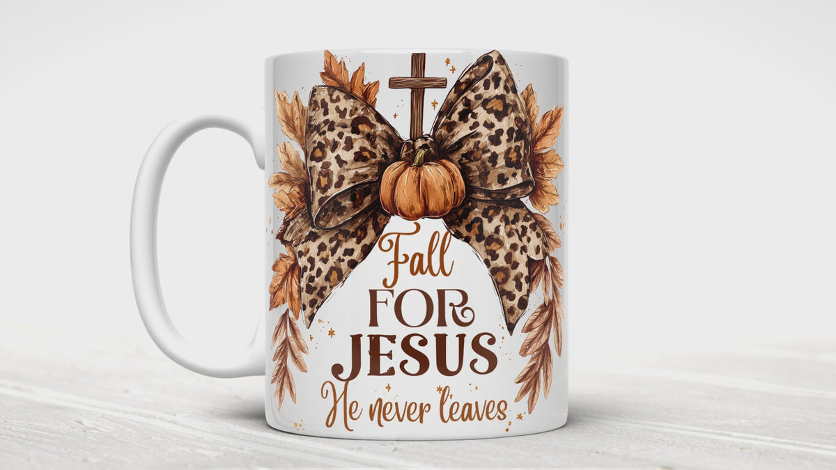 Fall For Jesus Mug