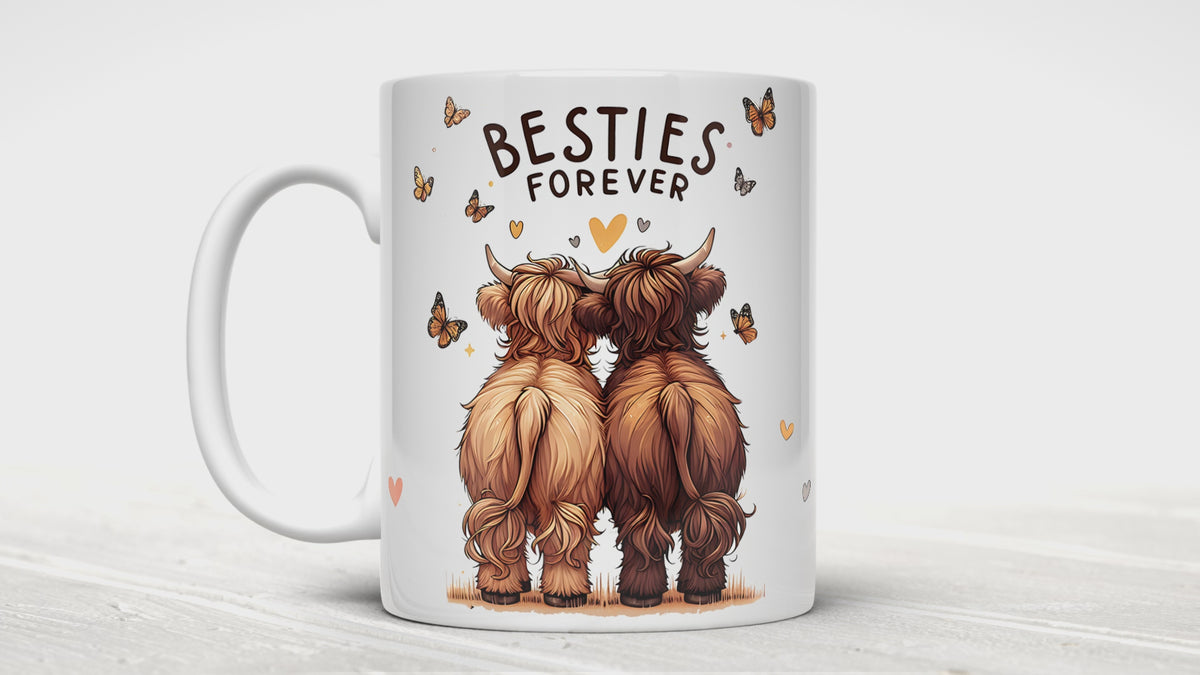 Besties Highland Cow Mug