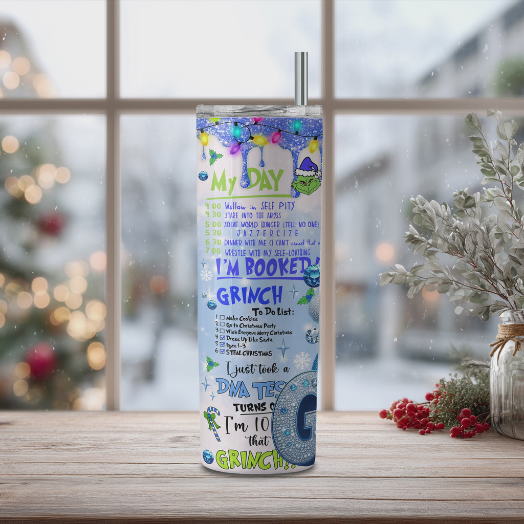 Blue Grinch Tumbler