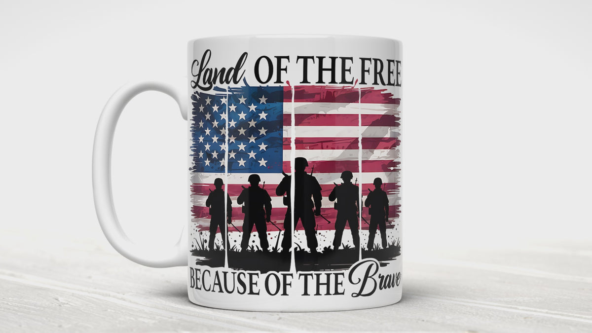 Land of the Free Because of the Brave Mug