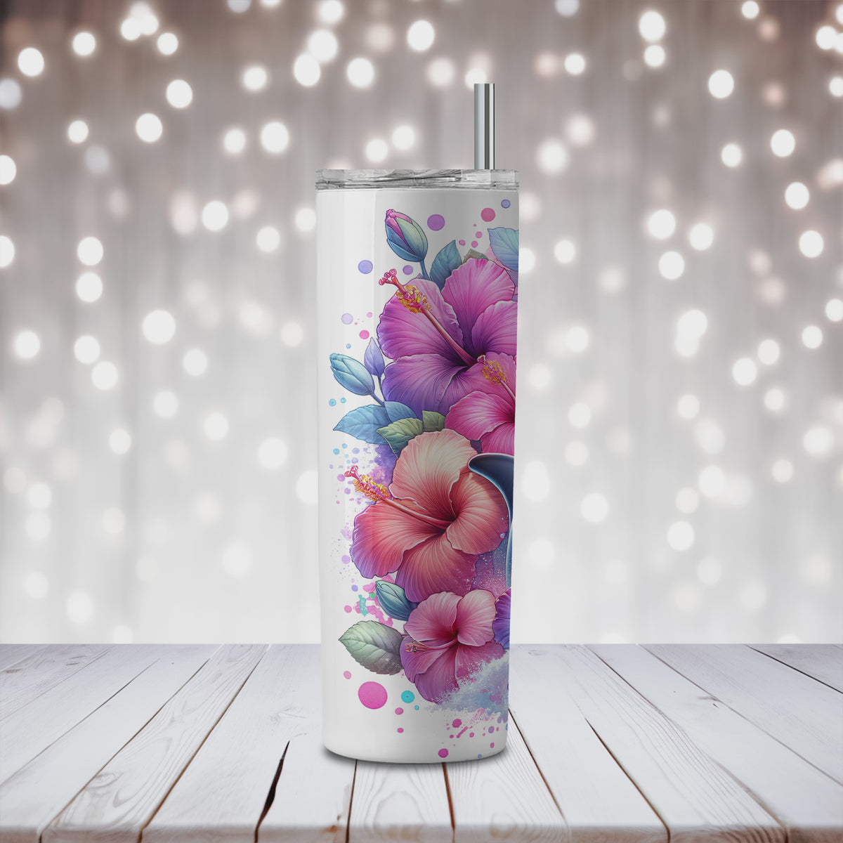 Dolphin Tumbler | Stainless Steel Insulated Cup with Lid