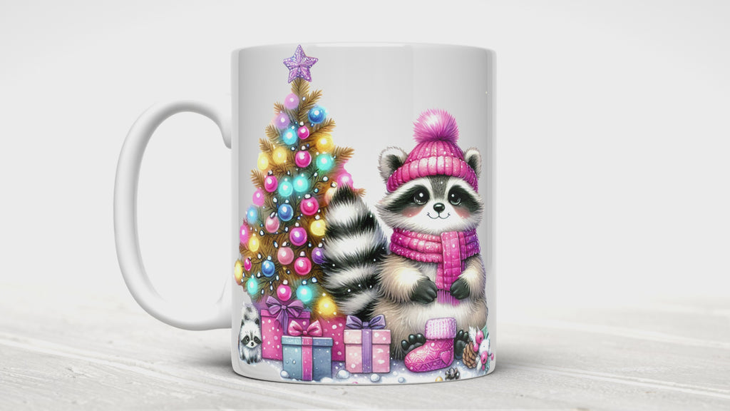 Christmas Racoon Mug