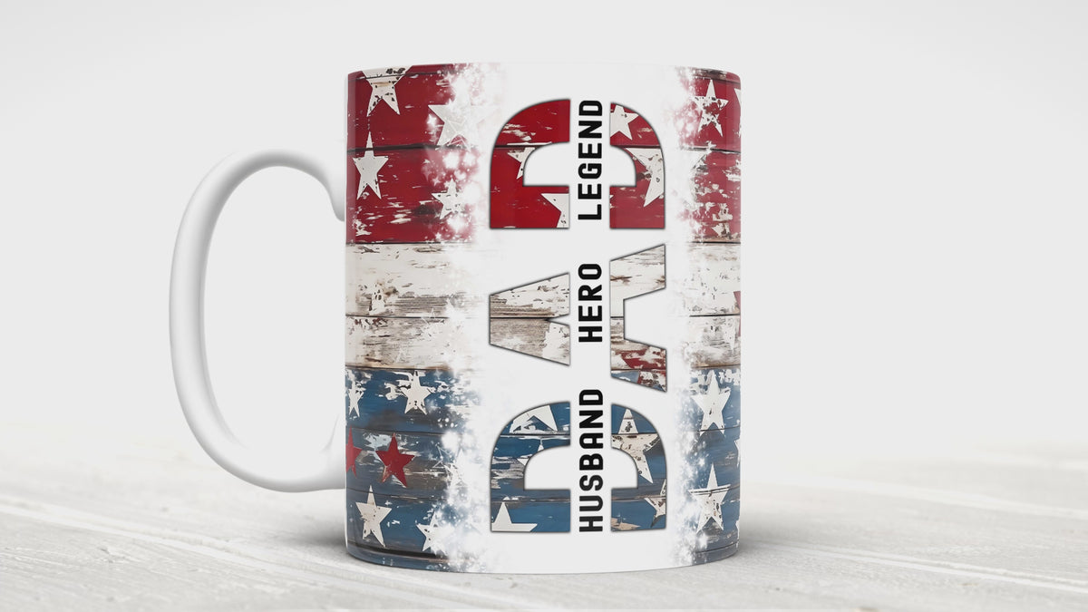 Dad Husband Hero Legend Mug