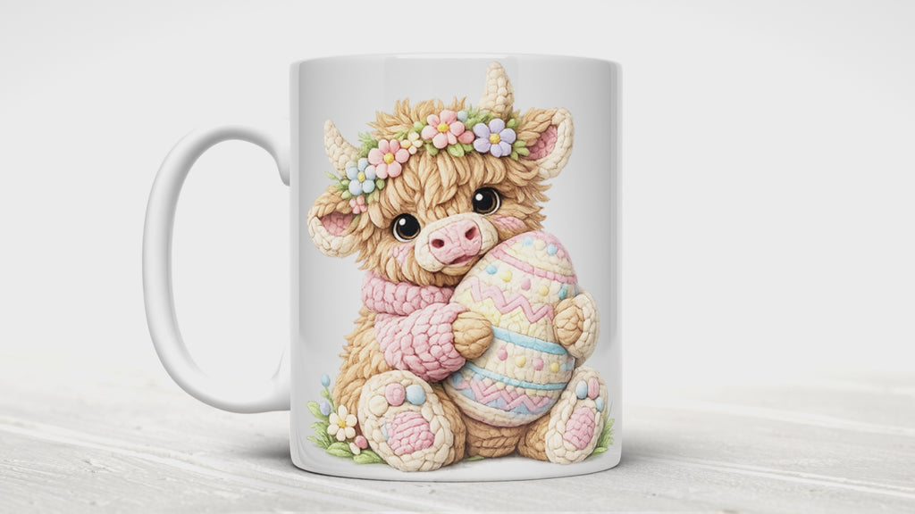 Knitted Image Easter Animal Mugs (12 styles)
