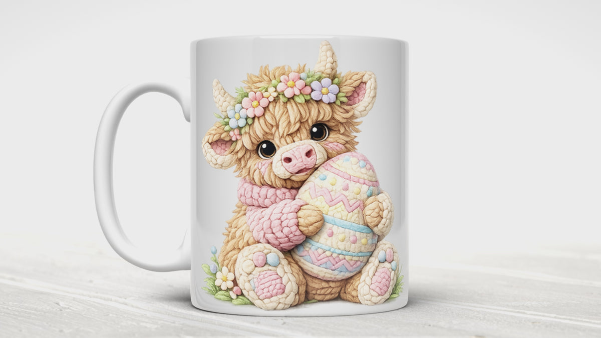 Knitted Image Easter Animal Mugs (12 styles)