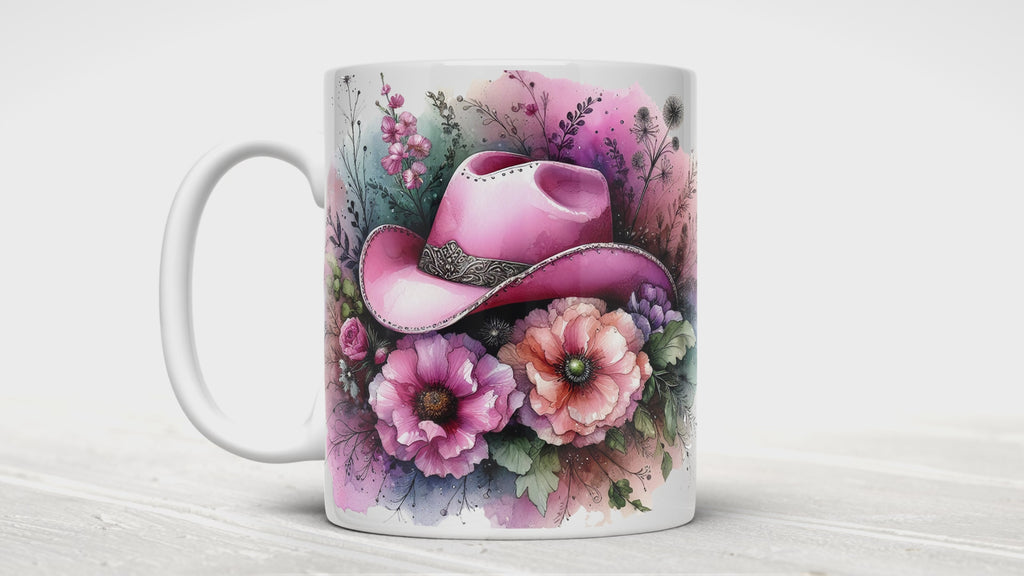Pink Cowgirl Hat Mug