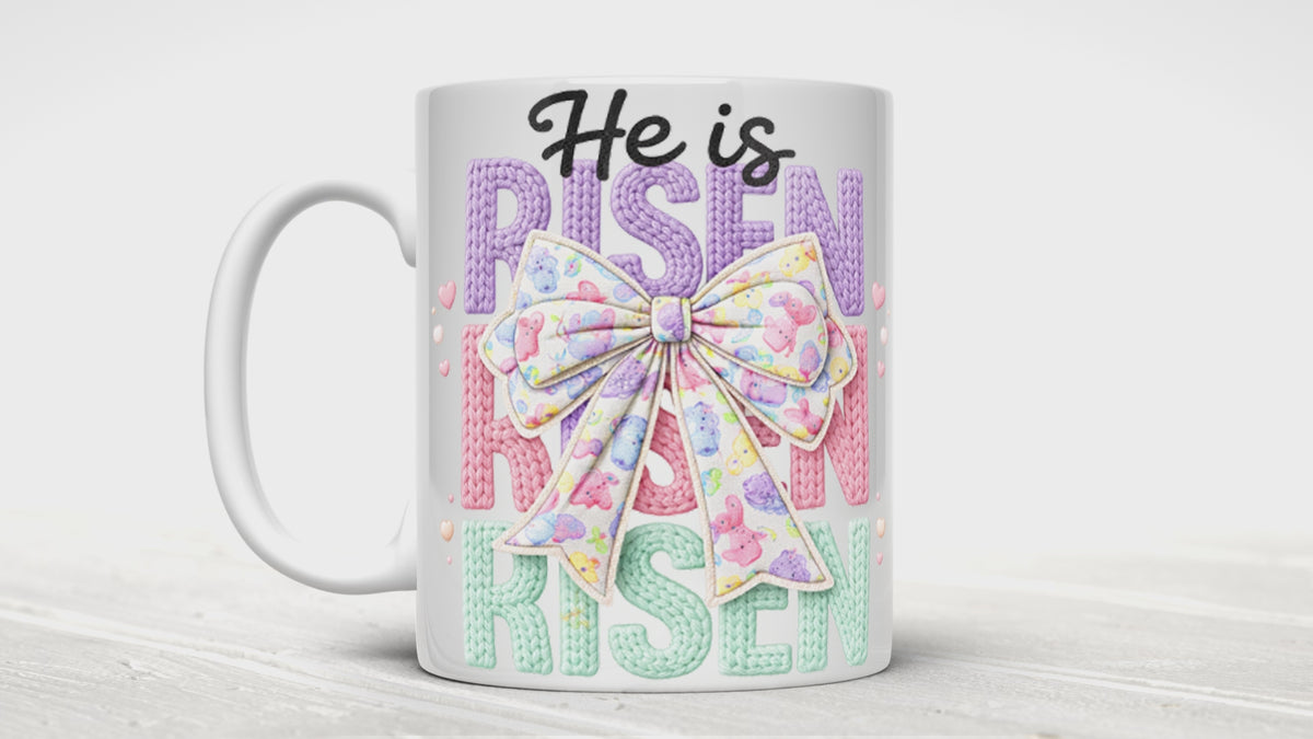 Knitted Image Religious Easter Mugs (7 styles)