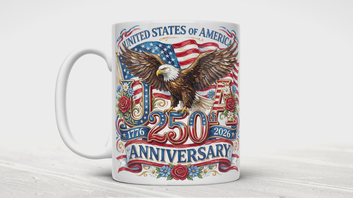 USA 250th Anniversary Mugs (12 variations)