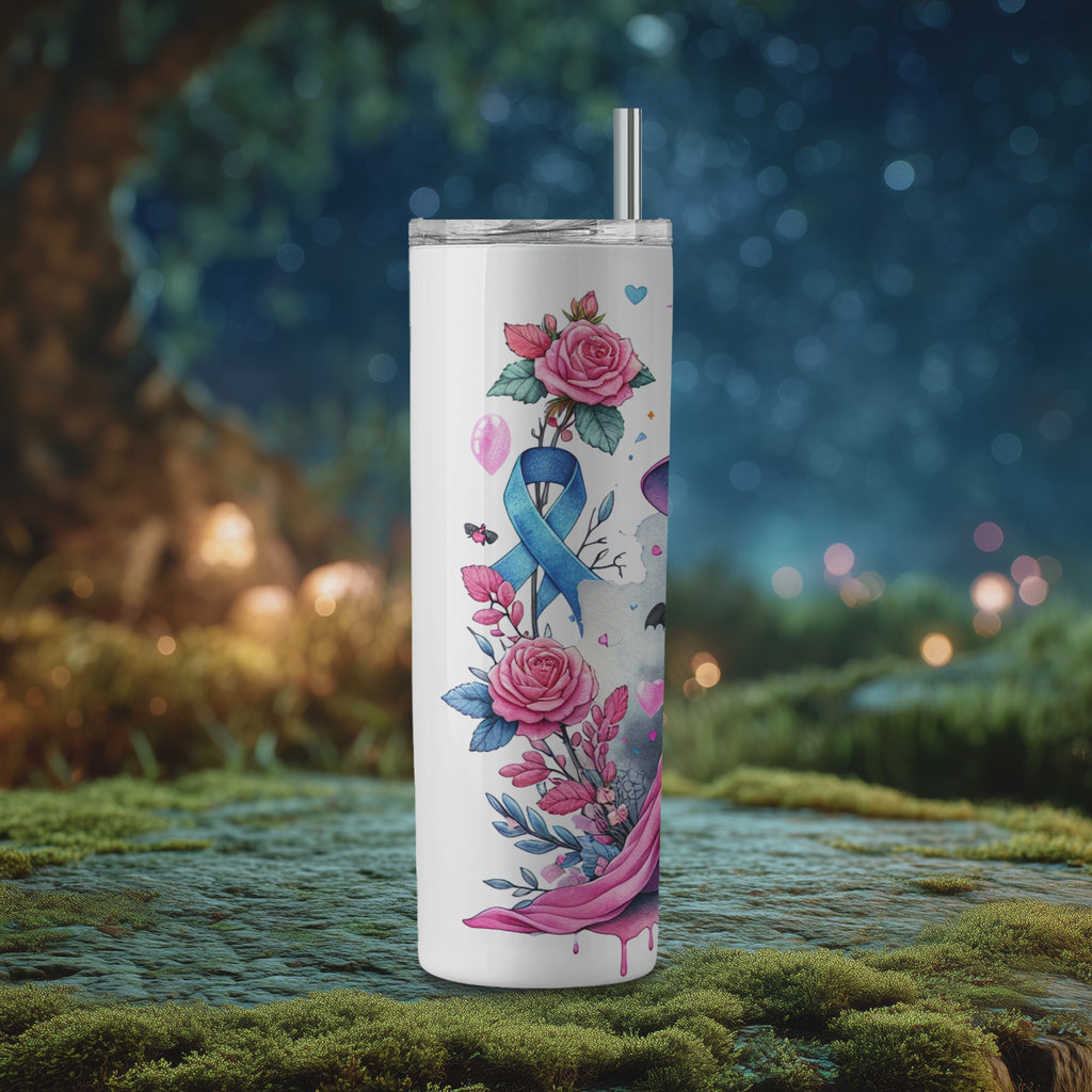 Highland Cow Pink Witch Halloween Tumbler