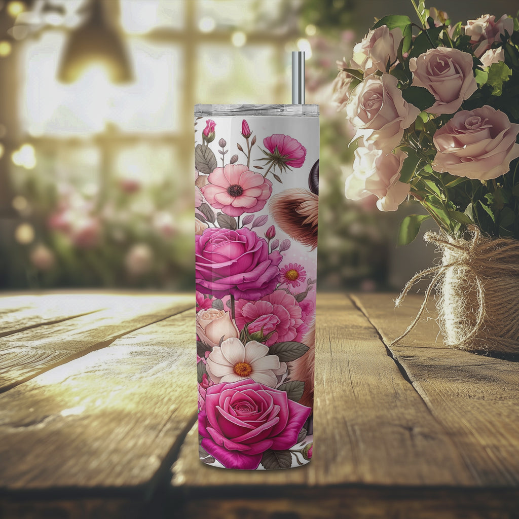 Cute Highland Cow Valentine Tumblers