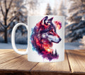 Artistic Wolf Mugs